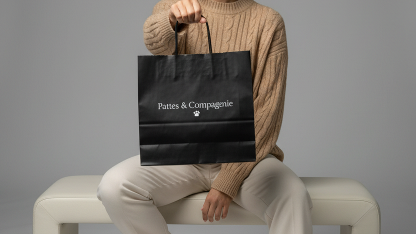 Sac shopping Pattes & Compagnie - Style éditorial